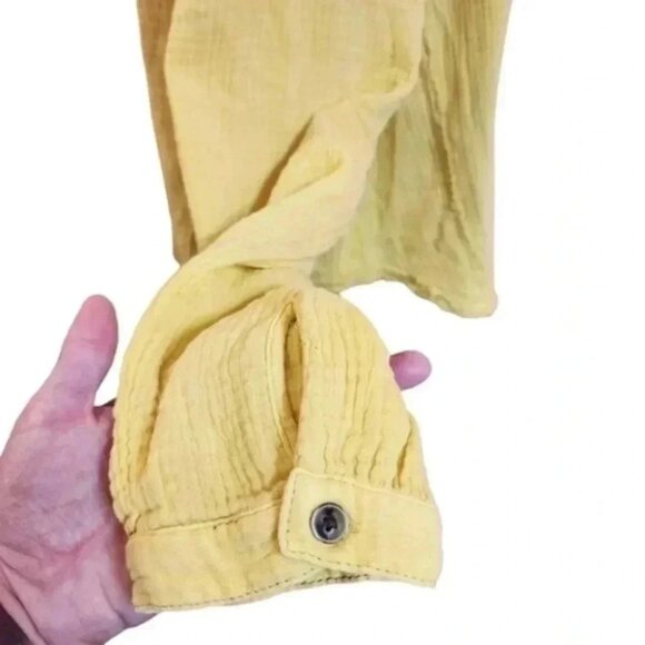 FREE People We The Free Moving Mountains Shirt Cotton Gauze Oversized Women's M - Picture 9 of 14